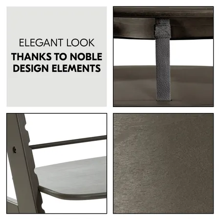Elegant look thanks to noble design elements