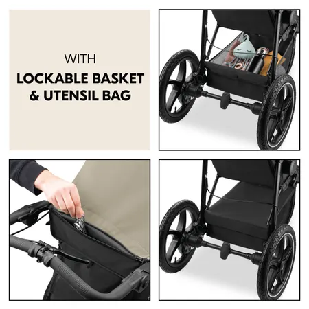 With lockable basket