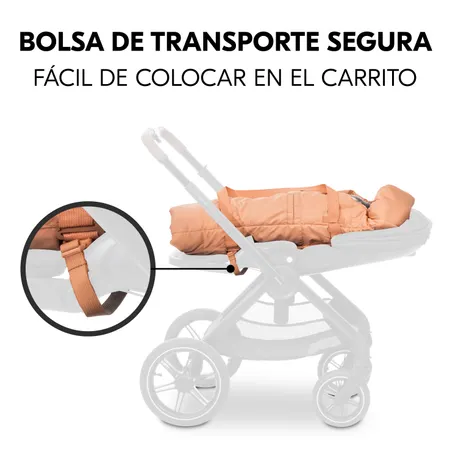 Bolsa segura fácil de sujetar a la silla de paseo