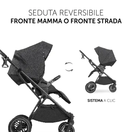 Seduta reversibile con due direzioni