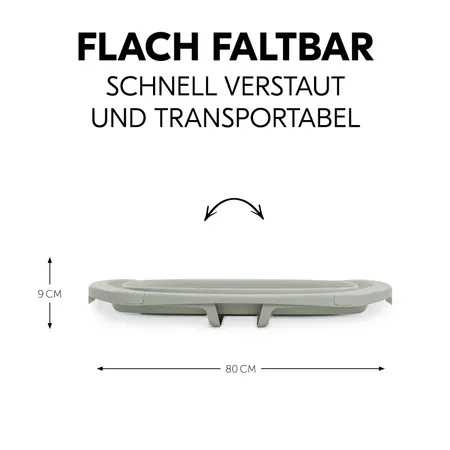 Flach faltbar, schnell verstaut und transportabel