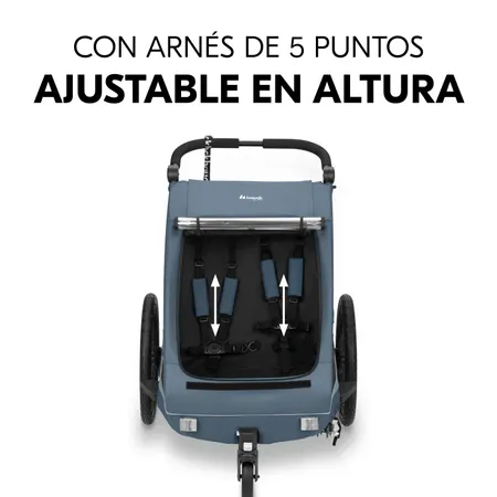 Con arnés de 5 puntos de eficacia probada