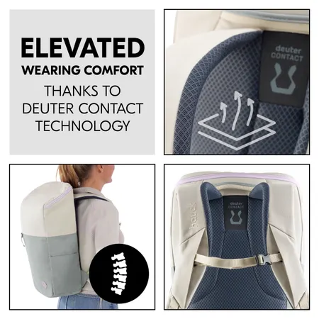 High wearing comfort: deuter CONTACT technology