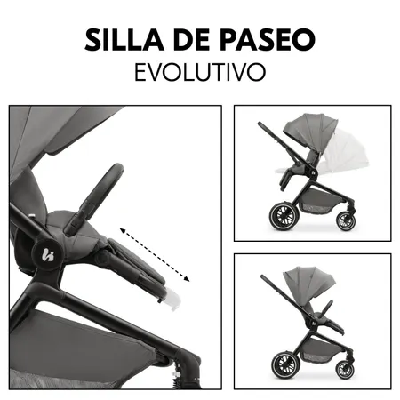 Silla de paseo evolutiva reversible