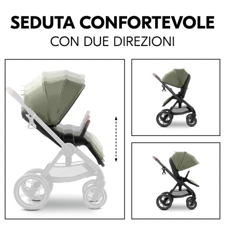 Seduta confortevole in due direzioni di marcia