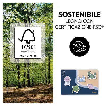 Gioco sostenibile in legno approvato FSC®