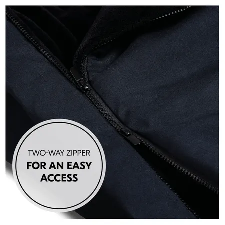 Two-way zipper for an easy access