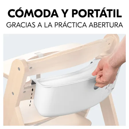 Cómoda de llevar gracias a su práctica abertura