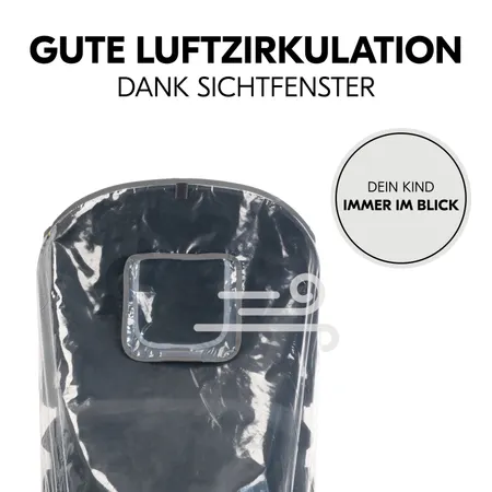 Gute Luftzirkulation und Nähe zu deinem Kind