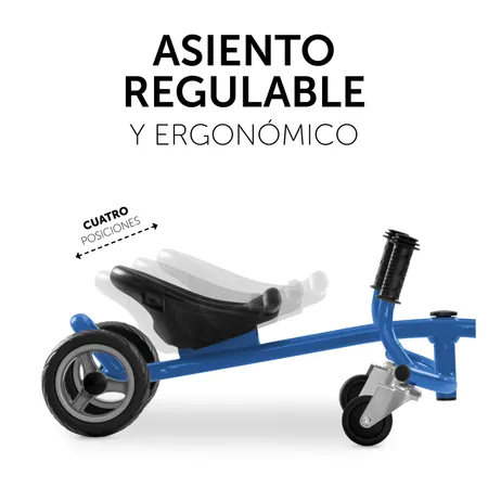 Asiento ajustable y de forma ergonómica