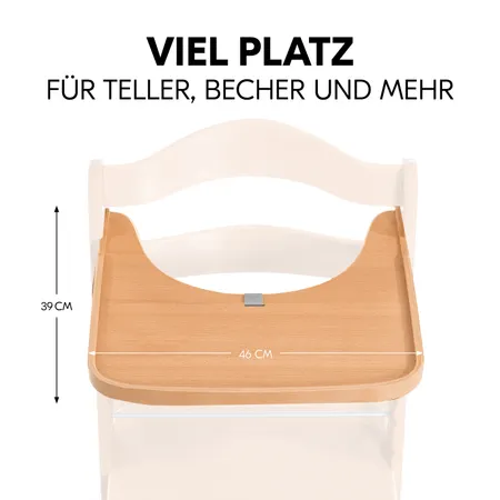 Viel Platz für dein Kind zum Essen und Spielen