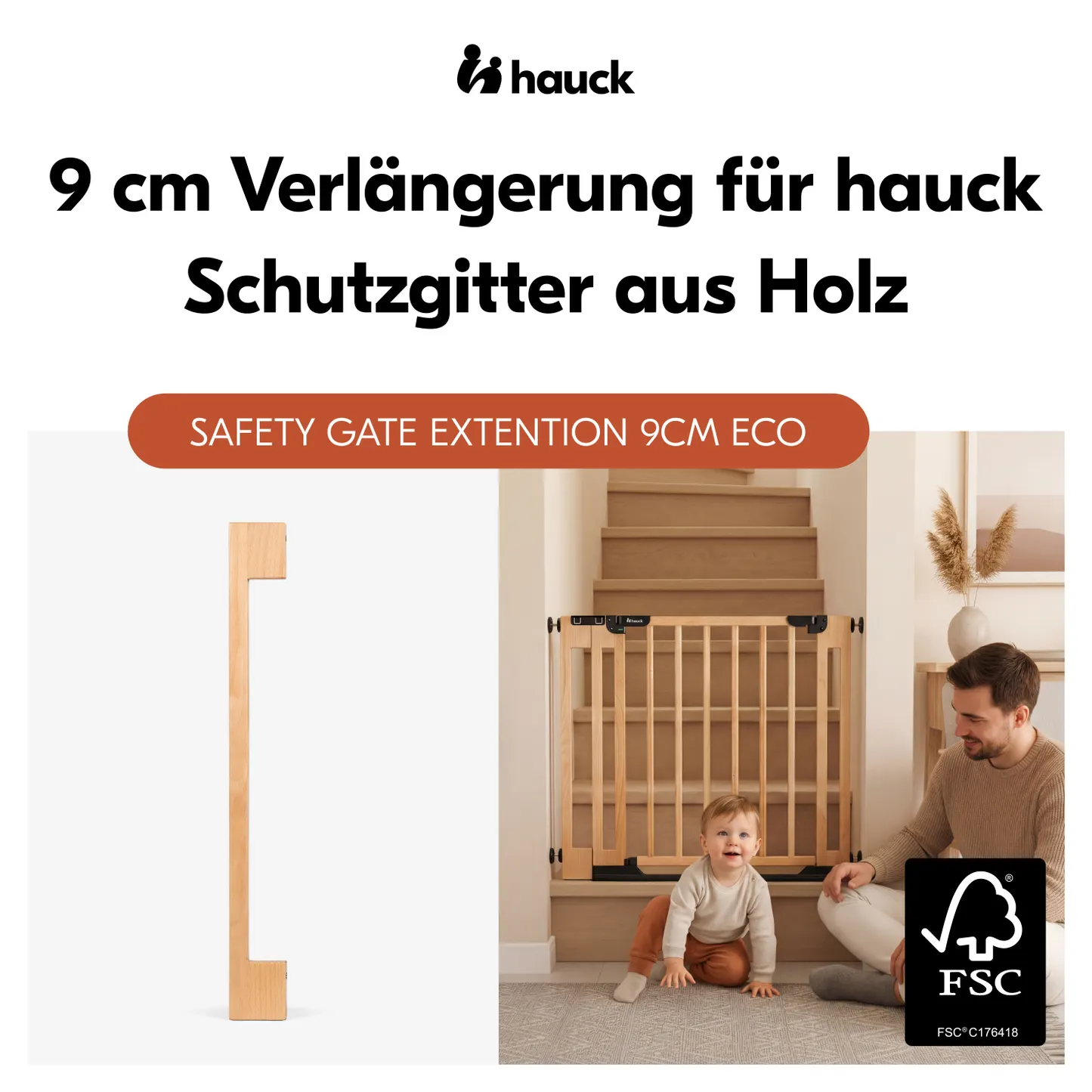 Safety Gate Extension 9 cm Eco