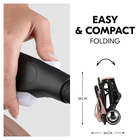 Easy travel with foldable, light pushchair
