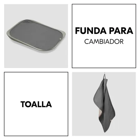 Funda para cambiador y toalla en uno