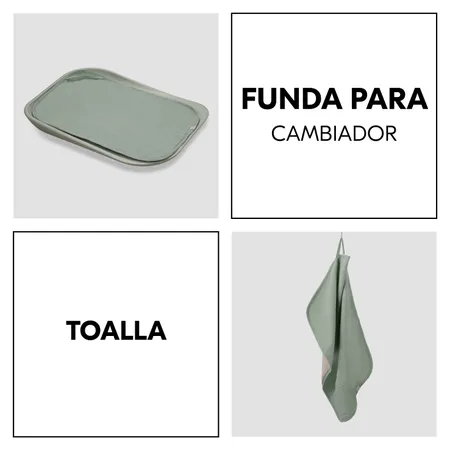 Funda para cambiador y toalla en uno