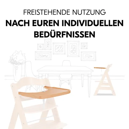 Ermöglicht freistehende Nutzung des Alpha+