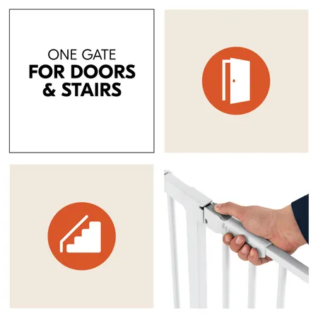 Pressure fit gate for doors and stairs 96-101 cm