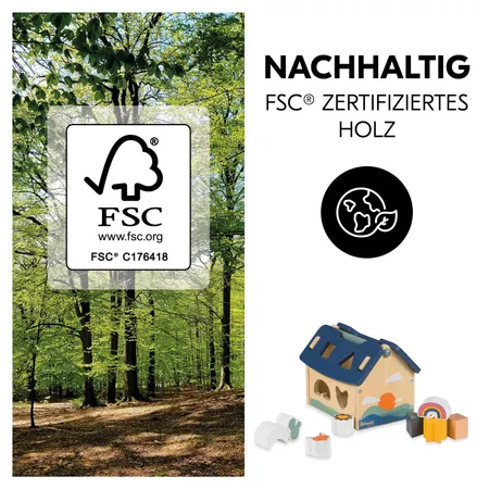 Nachhaltiges Spiel aus FSC®-zertifiziertem Holz 