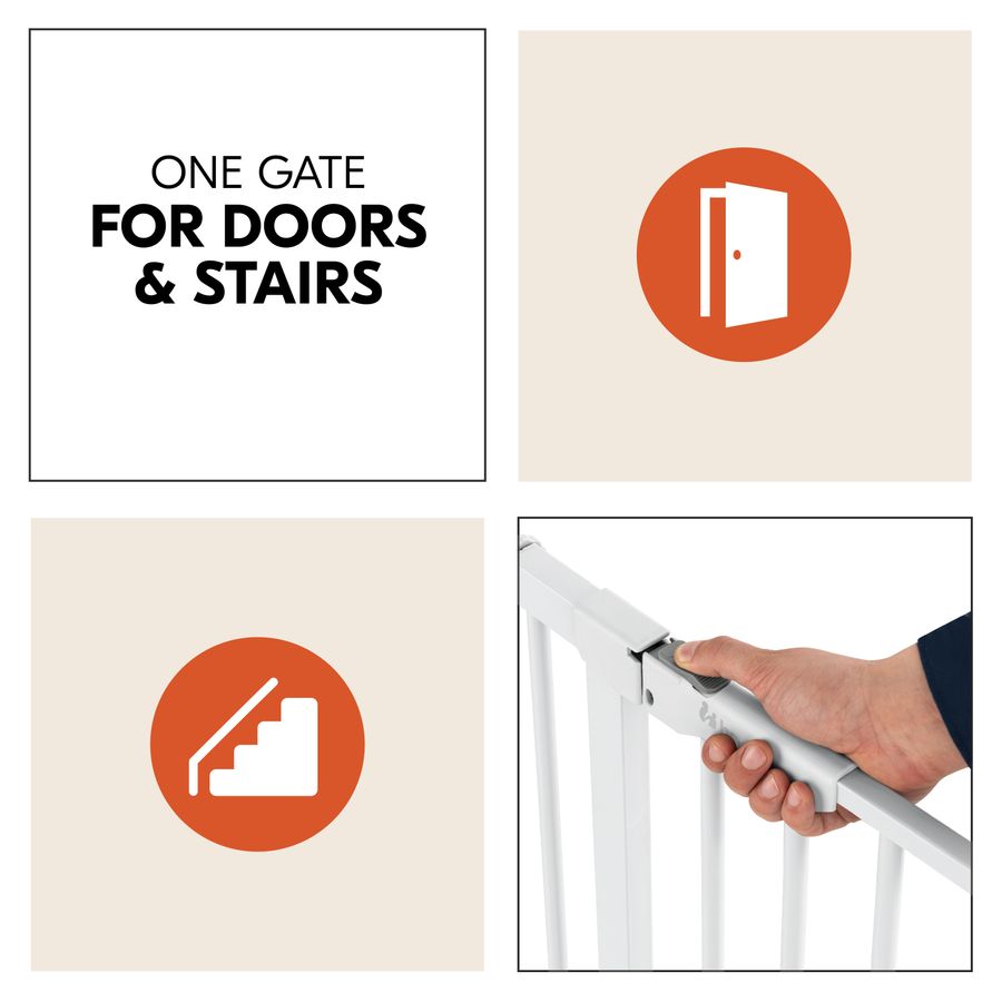 Pressure fit gate for standard doors and openings
