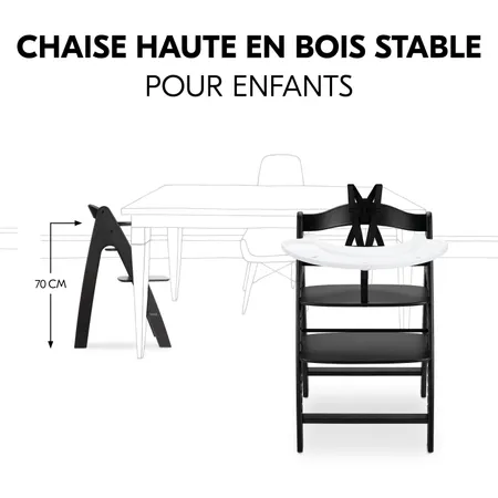 Chaise haute stable pour enfants