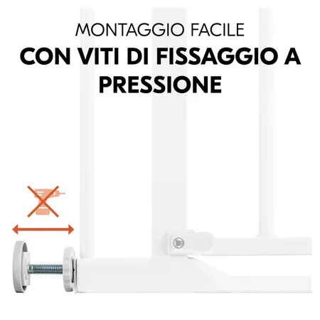 Cancelletto con fissaggio a pressione