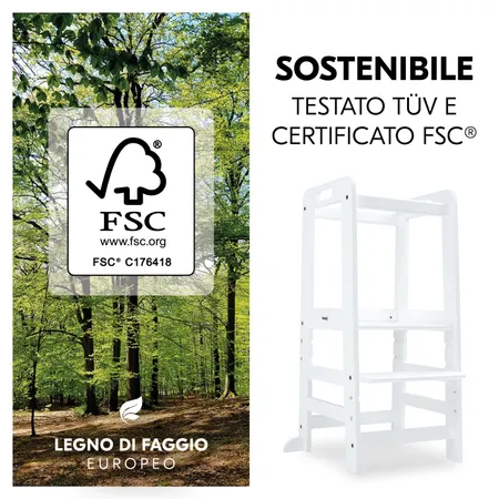 Sostenibile, controllato TÜV e certificato FSC®