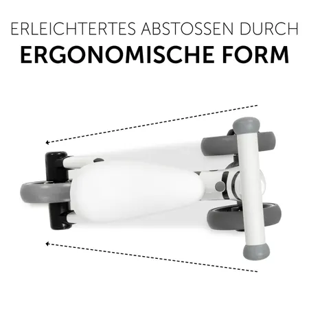 Erleichtertes Abstoßen durch ergonomische Form