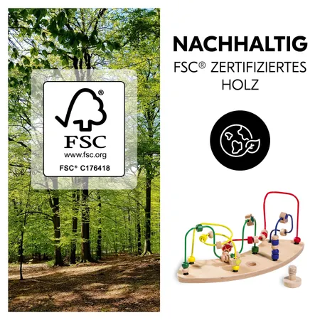Spielaufsatz aus nachhaltigem Holz