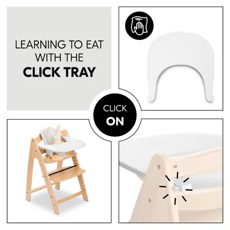 Learning to eat with the click tray
