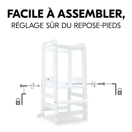 Montage facile, réglage sûr de la planche
