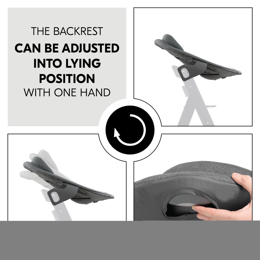 Adjustable backrest for maximum comfort