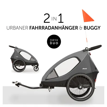 Fahrradanhänger & Buggy in Einem