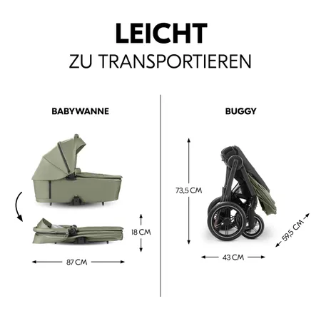 Leicht zu transportieren