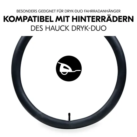 Kompatibel mit Hinterrädern des hauck Dryk Duo