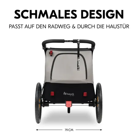 Passt auf den Radweg - und durch die Haustür