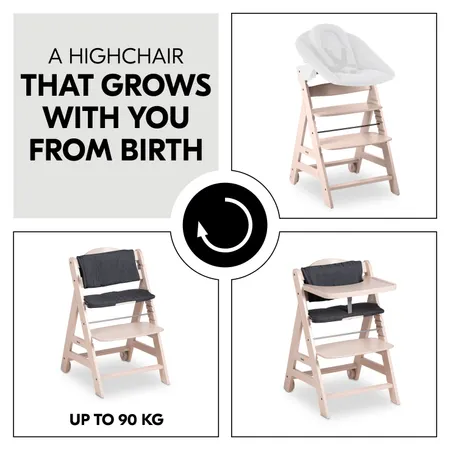 An ergonomic, grow-along highchair for life