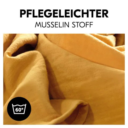 Pflegeleichter Musselin Stoff