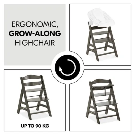 An ergonomic, grow-along highchair for life
