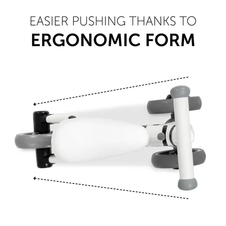 Easier pushing thanks to ergonomic form