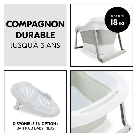 Baignoire qui peut durer jusqu’à environ 5 ans