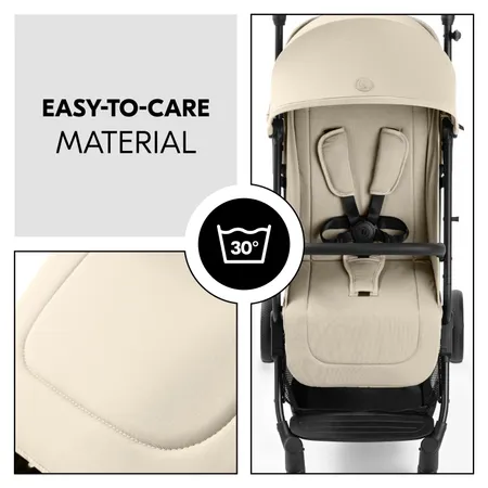 Easy-to-care and machine washable material