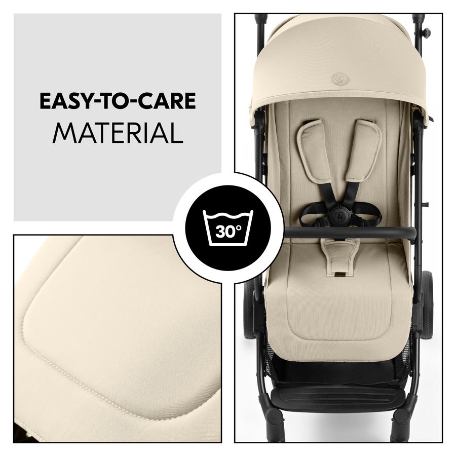 Easy-to-care and machine washable material