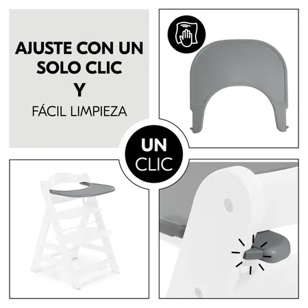 Fijación con un solo clic y limpieza fácil