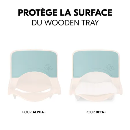Protège le plateau de la chaise haute en bois
