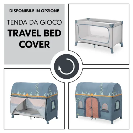Con la Travel Bed Cover per la tenda da gioco