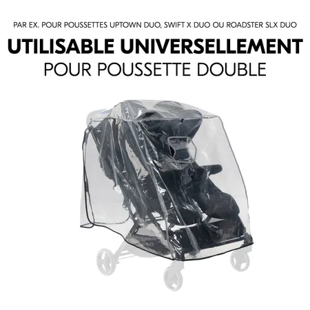 Compatible avec la plupart des poussettes doubles