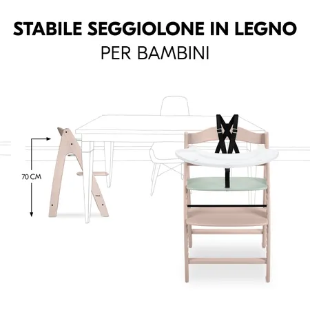 Seggiolone pappa per bambini stabile
