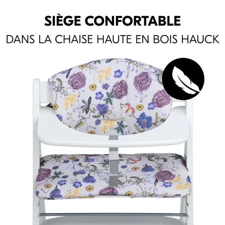 Coussin douillet pour chaise haute en bois hauck