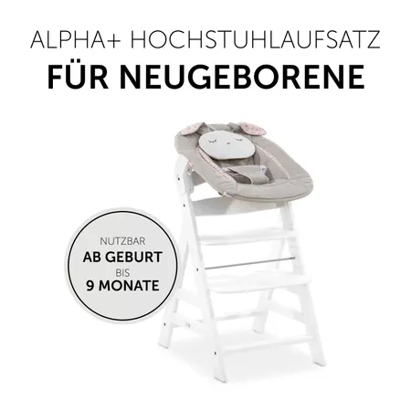 Ein Hochstuhlaufsatz für Neugeborene