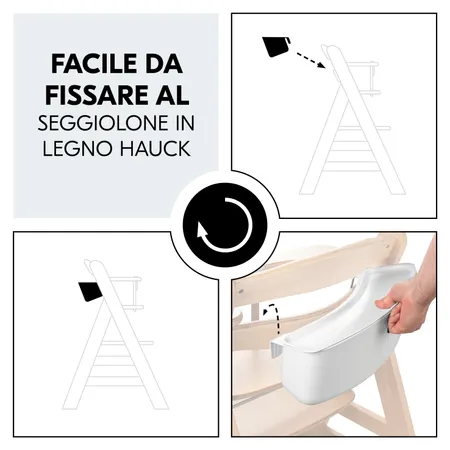 Da agganciare al seggiolone in legno hauck
